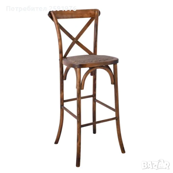 Бар стол Destiny Ε7022 цвят орех, ПРОМО!, снимка 1