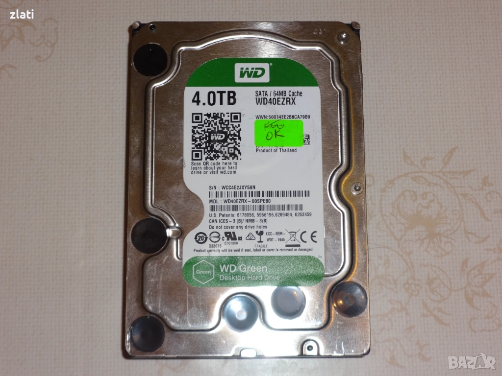 4ТБ hdd hard disk hard drive хард диск wd sata , снимка 1