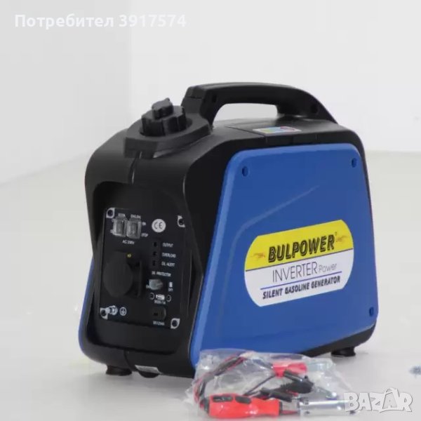 Инверторен Бензинов ГЕНЕРАТОР BULPOWER 1,2КW С USB, снимка 1