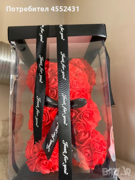 Мече от рози , снимка 1