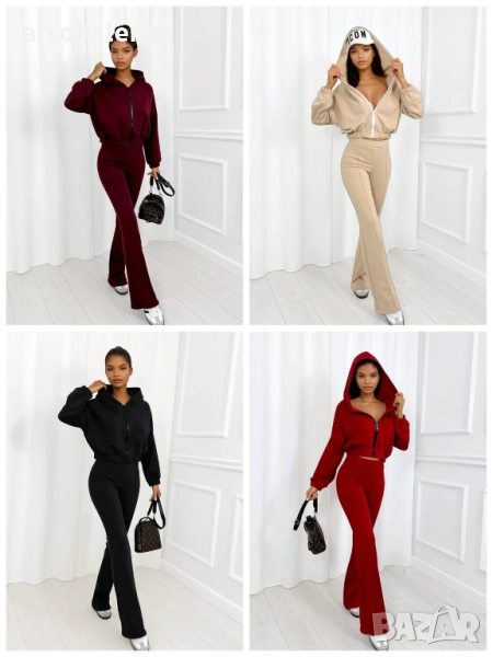 Дамски комплект от суитшърт и панталон Melissa, 4цвята , снимка 1