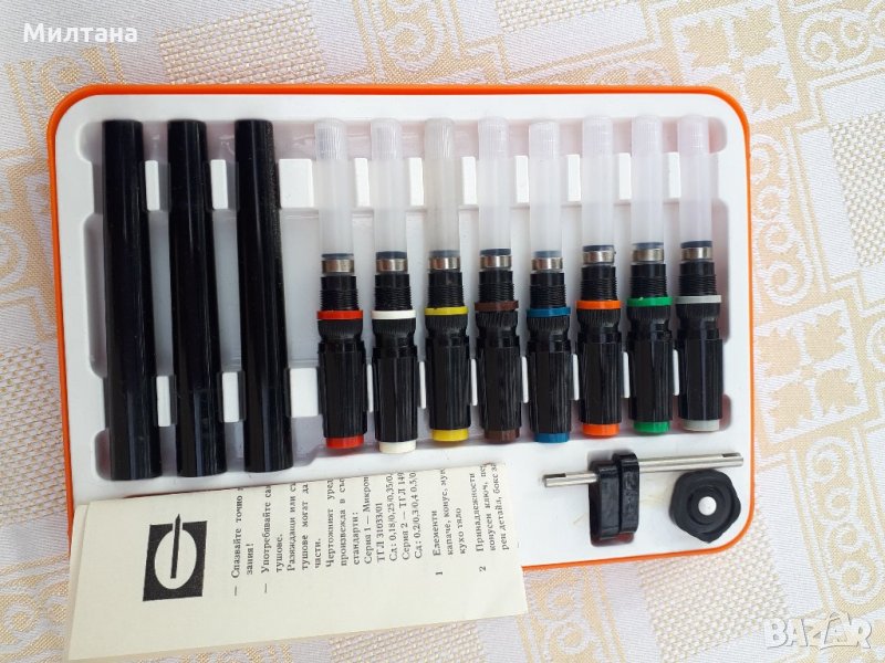 Нови рапидографи Skribent комплект от 8 бр. , снимка 1