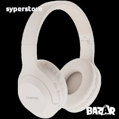 Безжични слушалки мида, CANYON BTHS-3, Бежово, SS301538, снимка 1