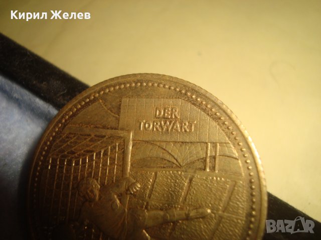 Футбол Европейско Първенство 1988г. 8-на ФИНАЛ ВРАТАР ГЕРМАНИЯ ФРГ ПЛАКЕТ БРОНЗ ПОЗЛАТА РЯДЪК 30453, снимка 8 - Антикварни и старинни предмети - 38152806