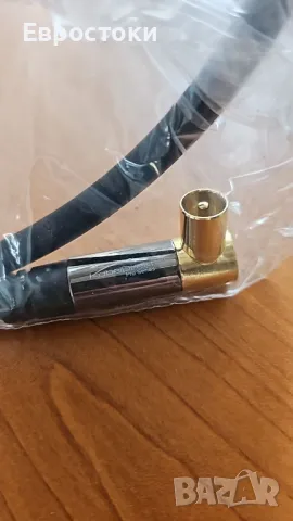 CableDirect – 2x 4K Коаксиален кабел, TV кабел 90° ъглови конектори – TV кабел с устойчиви на счупва, снимка 7 - Стойки, 3D очила, аксесоари - 49785623