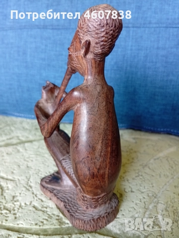 Статуетка африканско изкуство 12.5-7.5 см, снимка 5 - Статуетки - 52072332