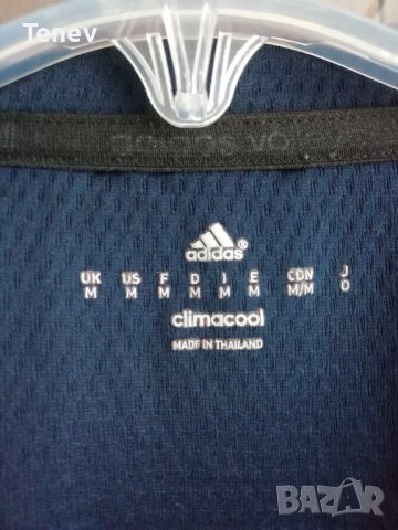 Adidas оригинална мъжка тениска фланелка синя размер М Адидас , снимка 3 - Тениски - 43317184