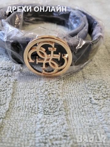 Черен колан по модел на Guess 