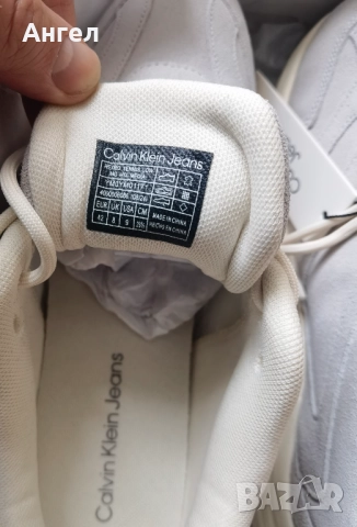 Нови маркови маратонки Calvin Klein Jeans Retro Tennis Low Mg Mix велур 43, снимка 5 - Маратонки - 52096407