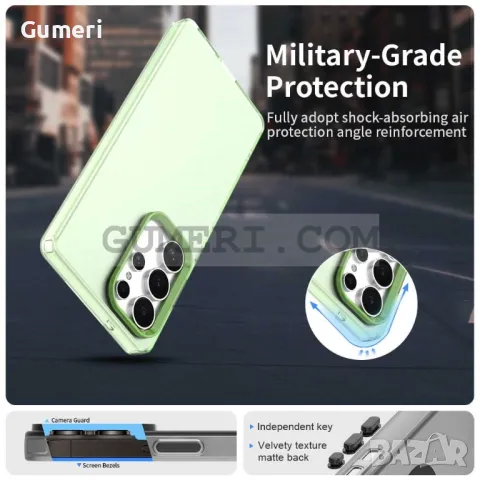 Samsung Galaxy S25 Ultra Противоударен Хибриден Гръб - Мат, снимка 6 - Калъфи, кейсове - 49221282