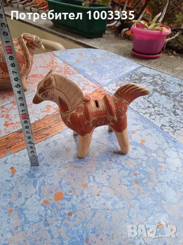 Стара ръчно изработена керамична касичка , снимка 4 - Други ценни предмети - 49545123