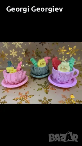 Цветя изработени с глицеринов ароматен сапун , снимка 3 - Декорация за дома - 48664283