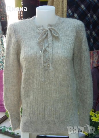 Блузони и пуловери от мохер-ръчно плетиво, снимка 6 - Блузи с дълъг ръкав и пуловери - 32547561