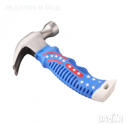 Мини чук с гумена дръжка 16 см / 3571