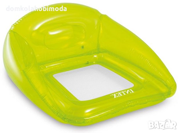 Надуваема седалка с облегалка с мрежесто дъно Intex.1,04х1,02м, снимка 4 - Надуваеми играчки - 40505503