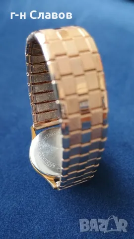 Антикварен механичен KIENZLE. Жълта каса, снимка 3 - Мъжки - 48699051