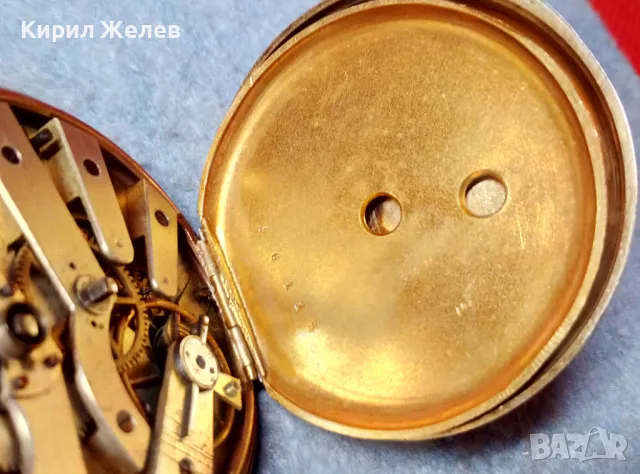 CYLINDRE QUATRE RUBIS Стар ШВЕЙЦАРСКИ СРЕБЪРЕН ДЖОБЕН ЧАСОВНИК ВИСОКА ПРОБА СРЕБРО с 2 КЛЮЧЕТА 48868, снимка 9 - Джобни - 48073974