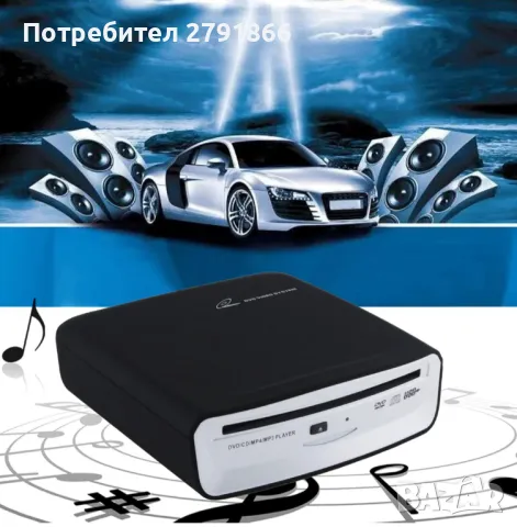 Външен CD,DVD плейър за кола USB за Android навигация-Plug and Play Android версия 4.4 и по-новa