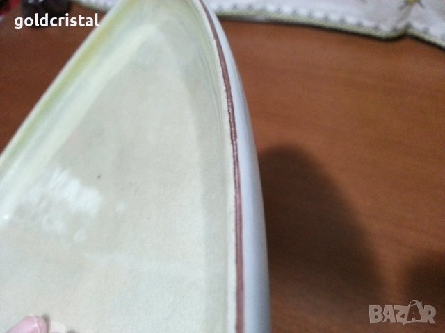 Стар български порцелан плато , снимка 2 - Антикварни и старинни предмети - 43245720