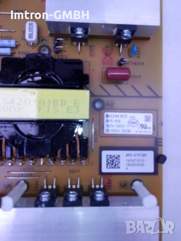 Захранване Power Supply Board SONY 55XF9005  G82 1-983-329-11 / 55APS-419, снимка 3 - Друга електроника - 37641103