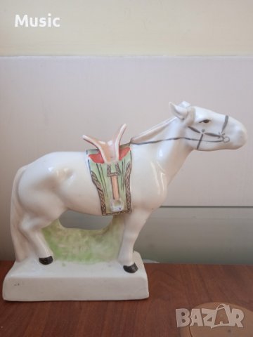 Много стара порцеланова статуетка кон, снимка 2 - Антикварни и старинни предмети - 39976349
