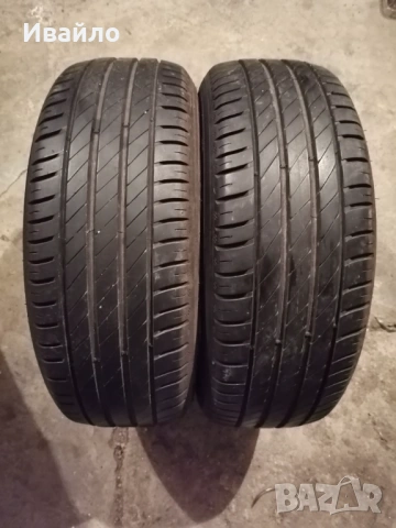 Продавам 2 броя летни гуми 195.55.16 на 1 сезон дот 2023 Kleber 