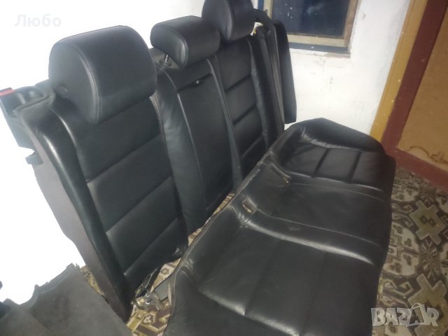 Задна седалка черна кожа за Ауди А6 ц6 4ф  Audi A6 c6 4f avant, снимка 5 - Части - 43322998