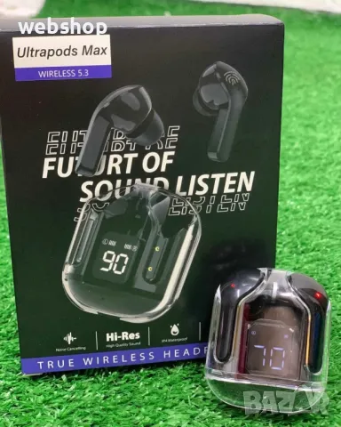 НОВО!! Качествени безжични слушалки UltraPods Max с чист и силен звук, снимка 1