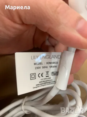 Lily England / Мощен и Лек Сешоар 1800W, снимка 11 - Сешоари - 49842946