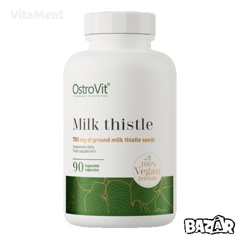 Milk thistle (магарешки бодил), 700 mg, 90 капсули, OstroVit, снимка 1 - Хранителни добавки - 43193683