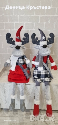 Коледни елени ИЗЦЯЛО РЪЧНА ИЗРАБОТКА!, снимка 4 - Други - 52041627