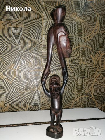 Африкански дърворезби от абаносова тежка дървесина, снимка 14 - Статуетки - 40112415