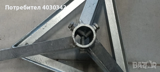 Стойка тринога за мачта за мълниезащита ф16-40, снимка 2 - Други услуги - 53521064