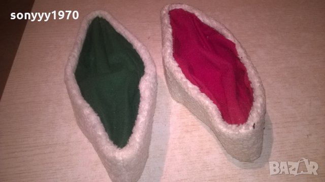 бг калпак-2бр-зелен и червен-27/28х7см-ретро от соца, снимка 2 - Колекции - 27526369