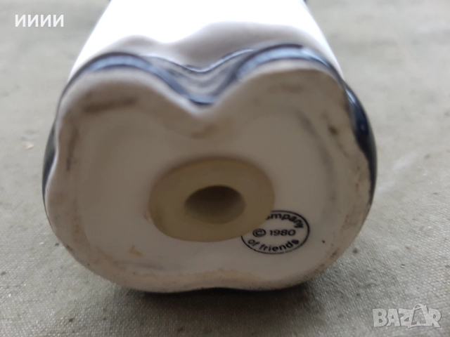 Порцеланова статуетка фигурка сервитьор солница, снимка 3 - Антикварни и старинни предмети - 52309330