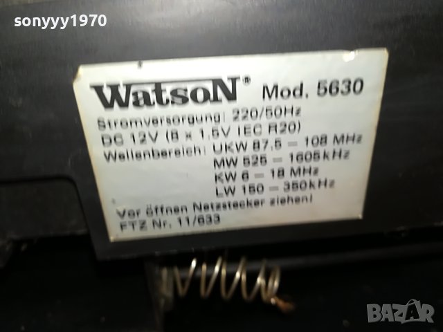 WATSON 5630-BIG ONE 0705231023, снимка 17 - Ресийвъри, усилватели, смесителни пултове - 40616170