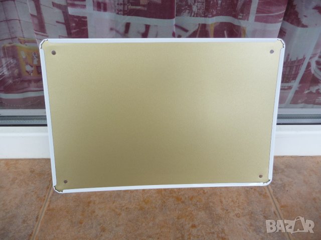 Метална табела храна шоколад блокче млечен черен станиол, снимка 3 - Декорация за дома - 43452371