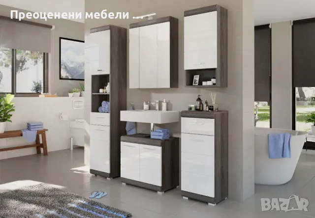 Горен шкаф с огледало с Лед осветление Siena  на Inosign внос от Германия., снимка 3 - Шкафове - 50023764