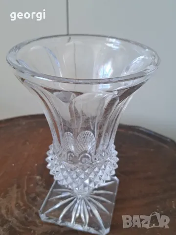 стъклена ваза   5/1, снимка 2 - Вази - 49077075