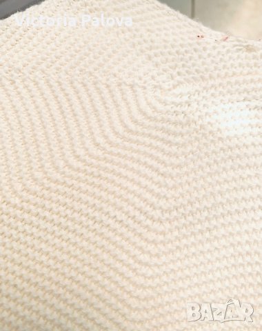 UNIQLO красива блуза кокон екрю, снимка 6 - Блузи с дълъг ръкав и пуловери - 44126041