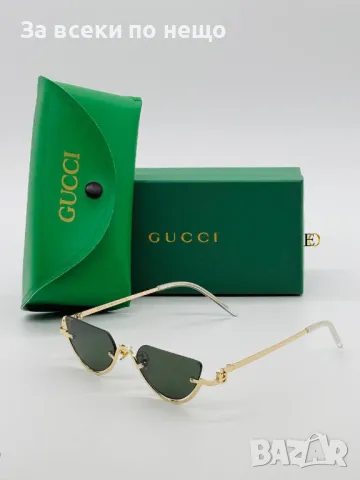 Gucci Слънчеви Очила С UV400 Защита С ПОДАРЪК🎁Калъф Гучи - Различни Цветове Код D2104, снимка 6 - Слънчеви и диоптрични очила - 49418028