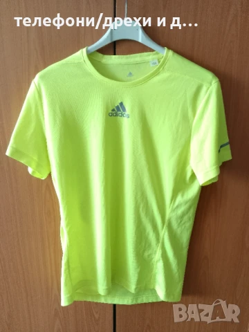 Жълта спортна тениска Adidas climalite (S) като нова, снимка 1