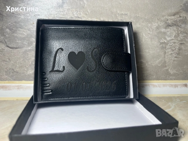 Мъжко портмоне със снимка и надпис , снимка 3 - Ръчно изработени сувенири - 53346771