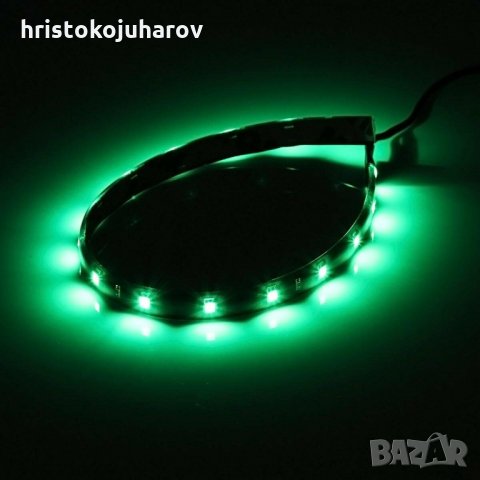 LED лента на 12 V водоустойчива 15 диода зелена светлина, снимка 5 - Аксесоари и консумативи - 27514698