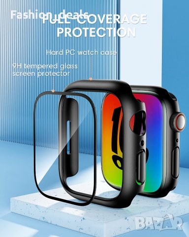 Нов калъф протектор за смарт часовник Apple Watch Series 7 41 мм Защита, снимка 2 - Смарт гривни - 38077250