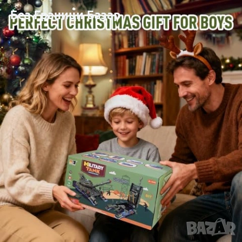 Нов Военен танк играчка + хеликоптер и камион, 6 метални мини коли, 10 войници, снимка 8 - Образователни игри - 53534227