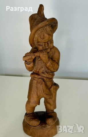 Винтидж фигурка дърворезба, снимка 7 - Статуетки - 52348615