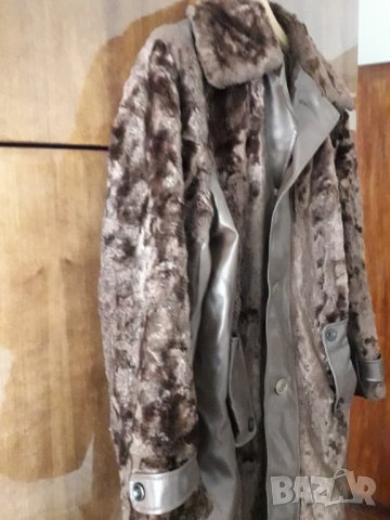 Дамско палто кожух кафяво, снимка 4 - Палта, манта - 26830680