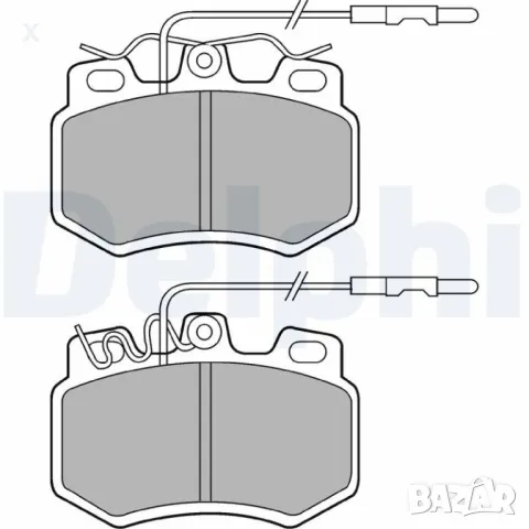 DELPHI LP493 НАКЛАДКИ ПРЕДНИ CITROЕN C15, Visa, C6, AX, PEUGEOT 205, 309, 407 /1984 - 2000/  4252.82