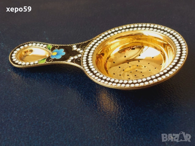 СССР-сребро 916-сребърни чаши с емайл позлата,сребърен сервиз, сребро,злато, снимка 13 - Сервизи - 52217778